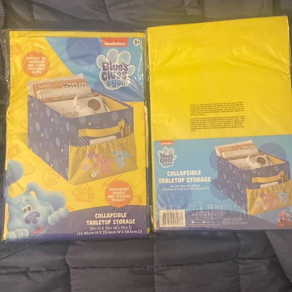 Nickelodeon Toys Blues Clues Storage Bin Set Of 2 New In Package